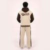 Cream & Brown Baseball Tracksuit