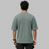 Sage Green Boxy Fit Pique Interlock Shirt