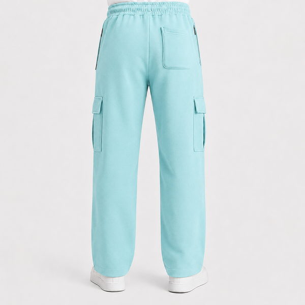 Pure Cotton Mint Green Cargo Trousers