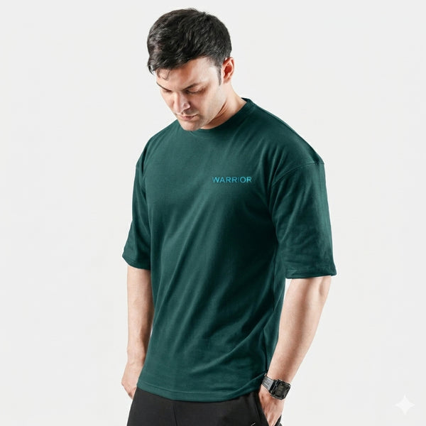 Warrior Dark Green Drop Shoulder