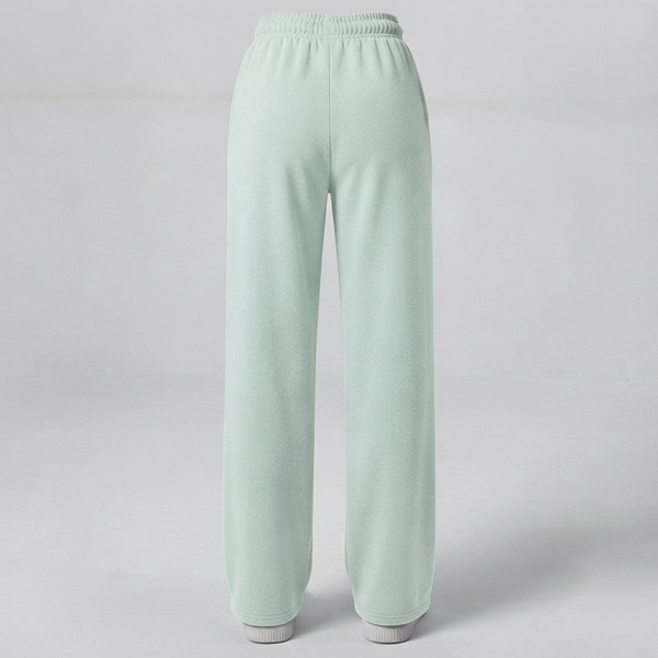 Premium Mint Green Loose Fit Cotton Interlock Trouser