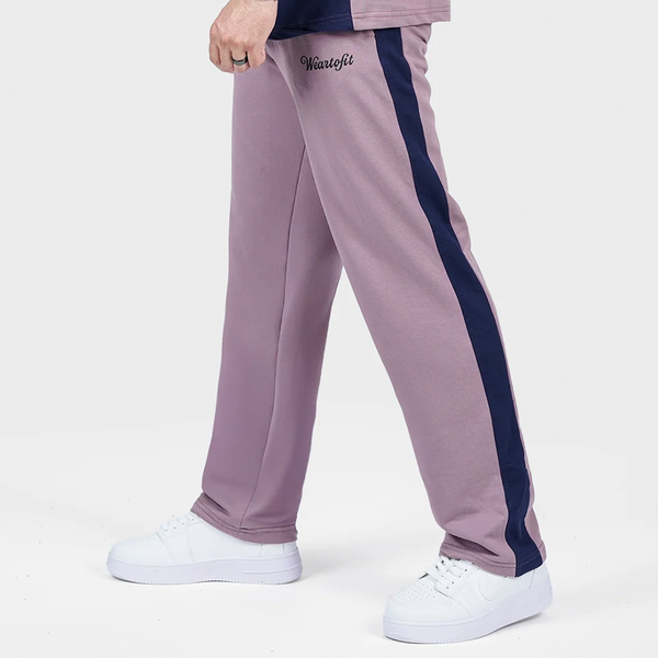 Lavender and Navy Side Panel Trouser
