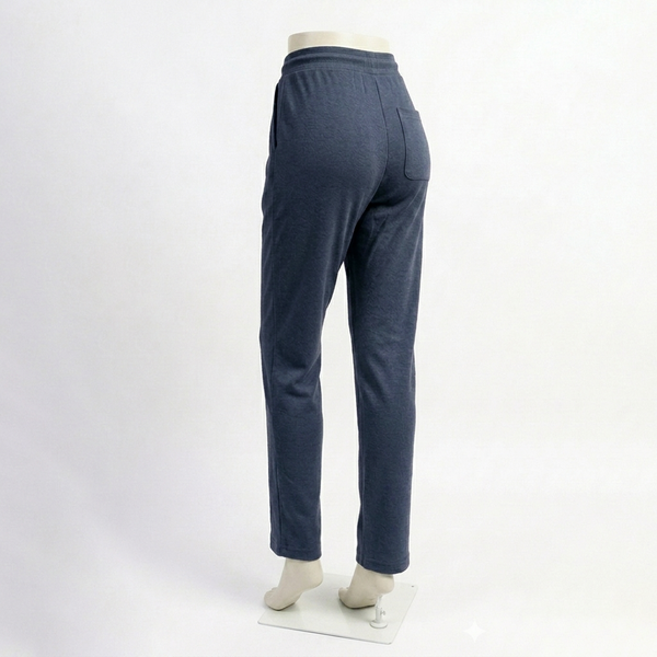 Navy Plain Interlock Trouser