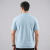 Ocean Blue Zip-up Polo