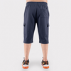 Navy Blue 3 Quarter Shorts