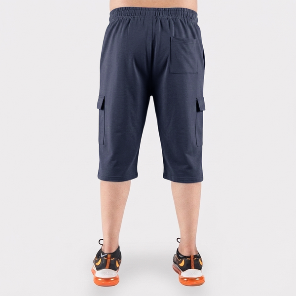 Navy Blue 3 Quarter Shorts
