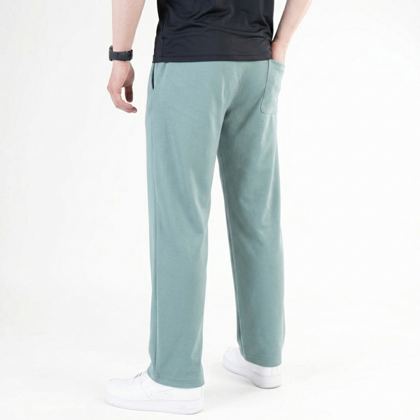Sage Green Plain Interlock Trouser