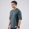 Slate Grey Cotton Interlock Tshirt