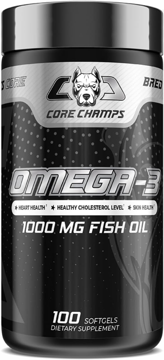 Core Champs Omega-3 Fish Oil 100mg 100 Softgels
