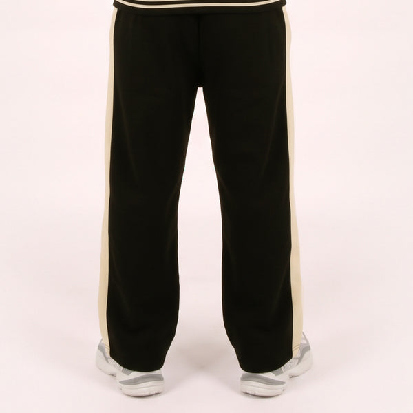 Black Cream Fleece Trouser