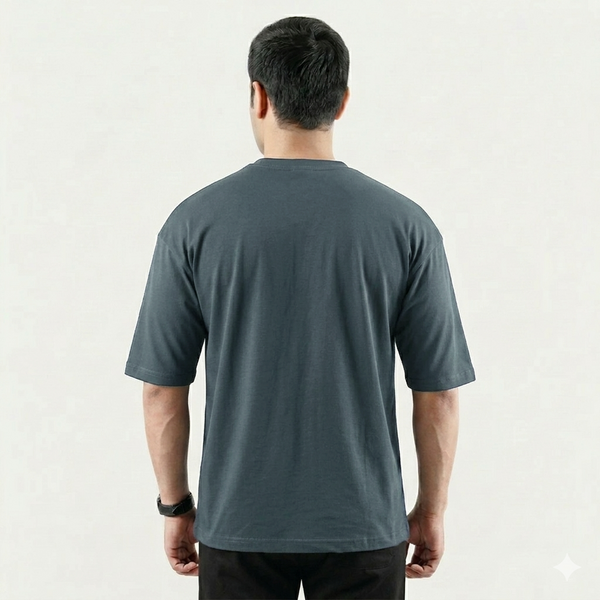 Slate Grey Cotton Interlock Tshirt