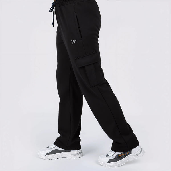 Pure Cotton Black Cargo Trouser