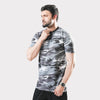 Grey Camo Cotton T-Shirt