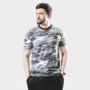 Grey Camo Cotton T-Shirt