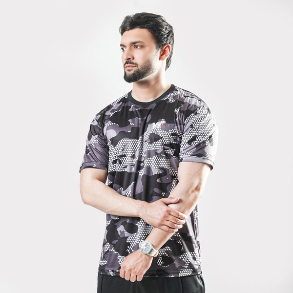 Special Edition-Grey Camo Quick Dry T-Shirt