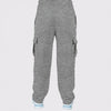 Pure cotton Gray kint Cargro Trouser
