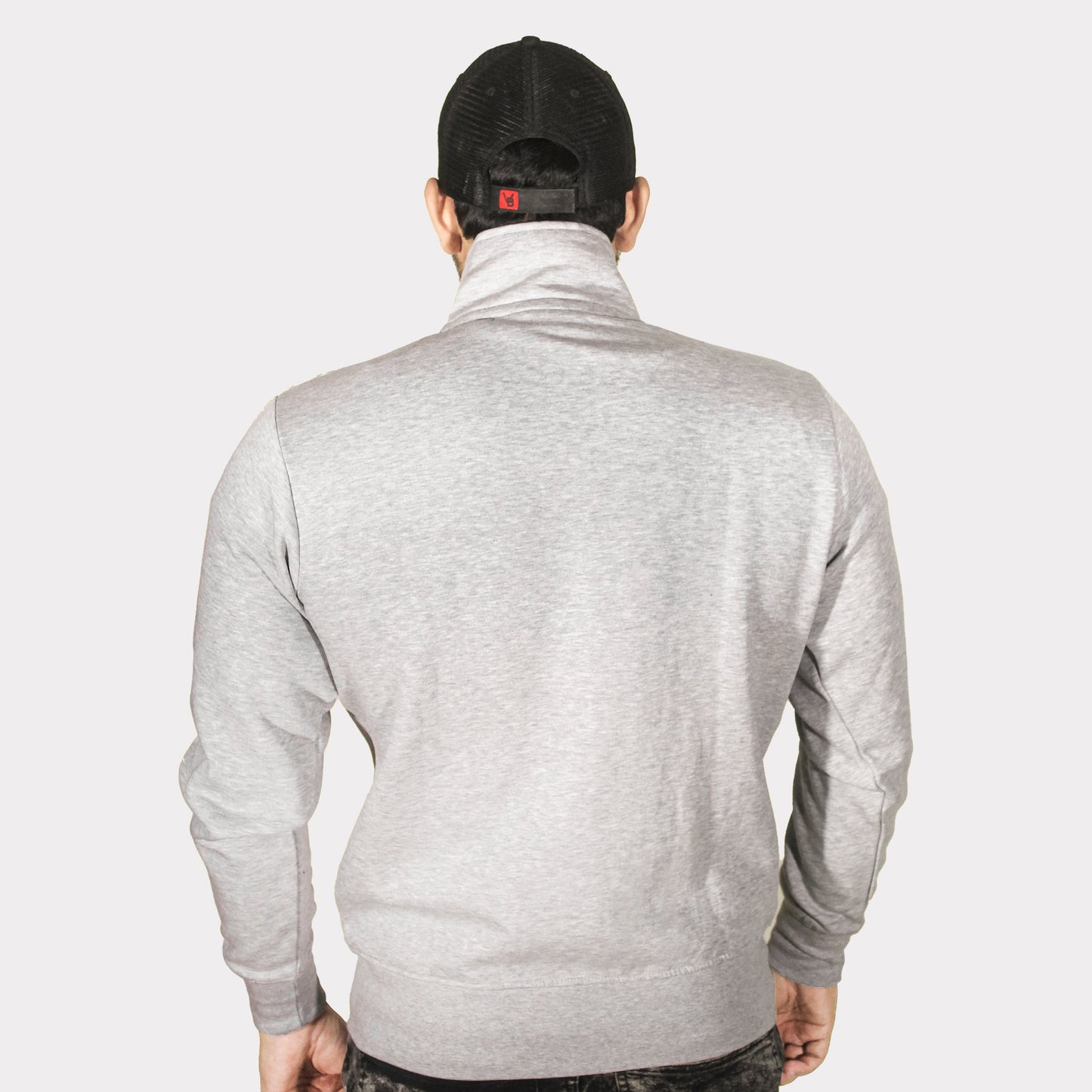 Unisex Grey Full Zipper