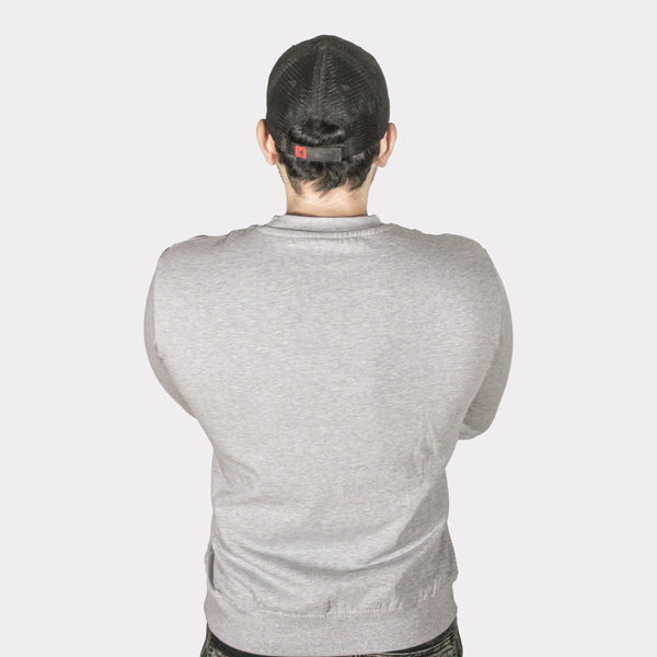 Unisex Light Grey Fleece Sweatshirt