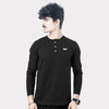 Plain Black Henley