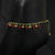 Red Beads Anklet With Gold Dangles