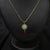 Star-Shaped Pendant With Red Stone