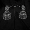 Silver Jhumka Earings With Bell Shaped