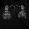 White Jhumka Earings with Bell Shaped