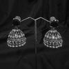 Black Jhumka Earings With Bell Shaped