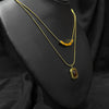 Duogold Necklace With Gemstone