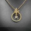 Gold Necklace With Central Stone