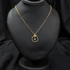 Gold Necklace With Central Stone