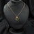 Gold Necklace With Central Stone