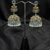 Oxidized Yellow Jhumka Earring