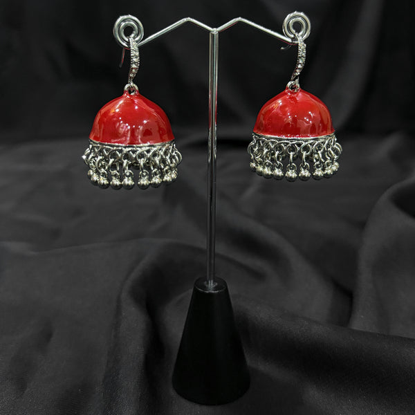 Red Plated Jhumki