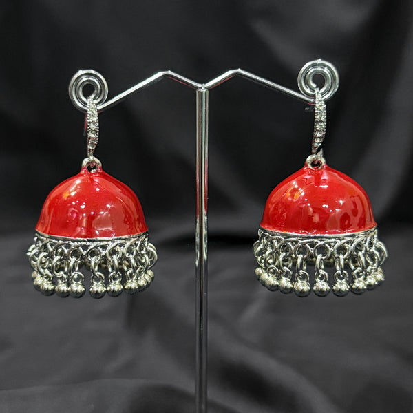 Red Plated Jhumki