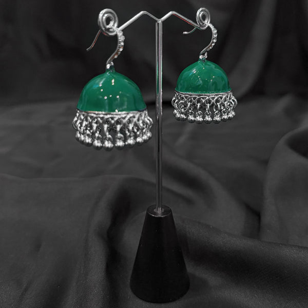 Green Plated Jhumki