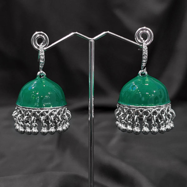 Green Plated Jhumki