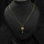 Dangling Teardrop-Shaped Blue Stone Pendant