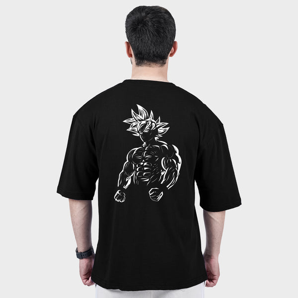 Gray Goku Printed TShirt