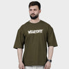 Weartofit olive Green Plain Tshirt