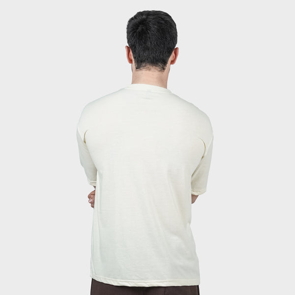 Weartofit Off-White Plain Tshirt