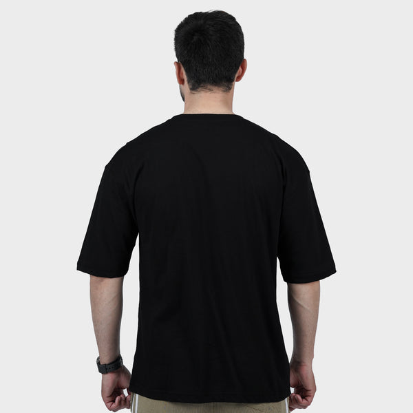 Weartofit Black Plain Tshirt