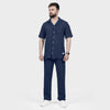 Navy Ottoman Textured Co-ord Set