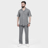 Gray Ottoman Textured Co-ord Set