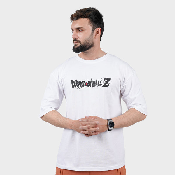 White Dragon Ball Back Print TShirt