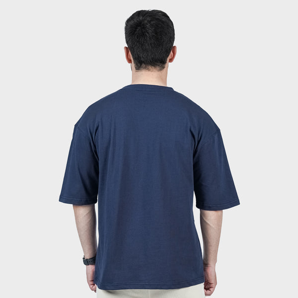Weartofit Navy Blue Plain Tshirt