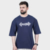 Weartofit Dumbell Navy Black Tshirt