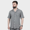 Gray Ottoman Textured Shirt