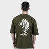 Olive Green Dragon Ball Z Back Print TShirt