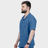 Light Navy Ottoman Textured Shirt